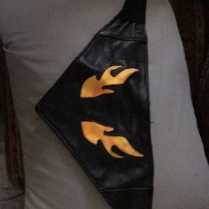 Harley leather cold weather neck band